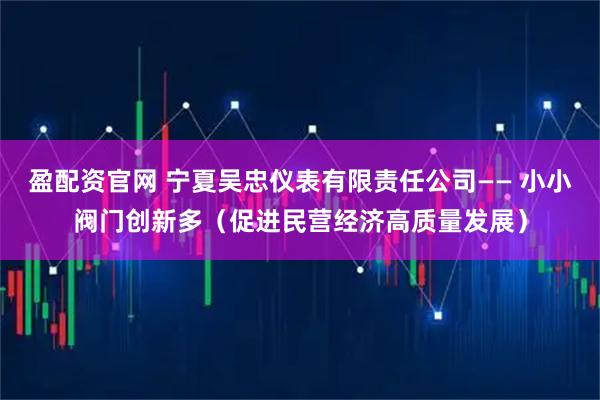 盈配资官网 宁夏吴忠仪表有限责任公司—— 小小阀门创新多（促进民营经济高质量发展）